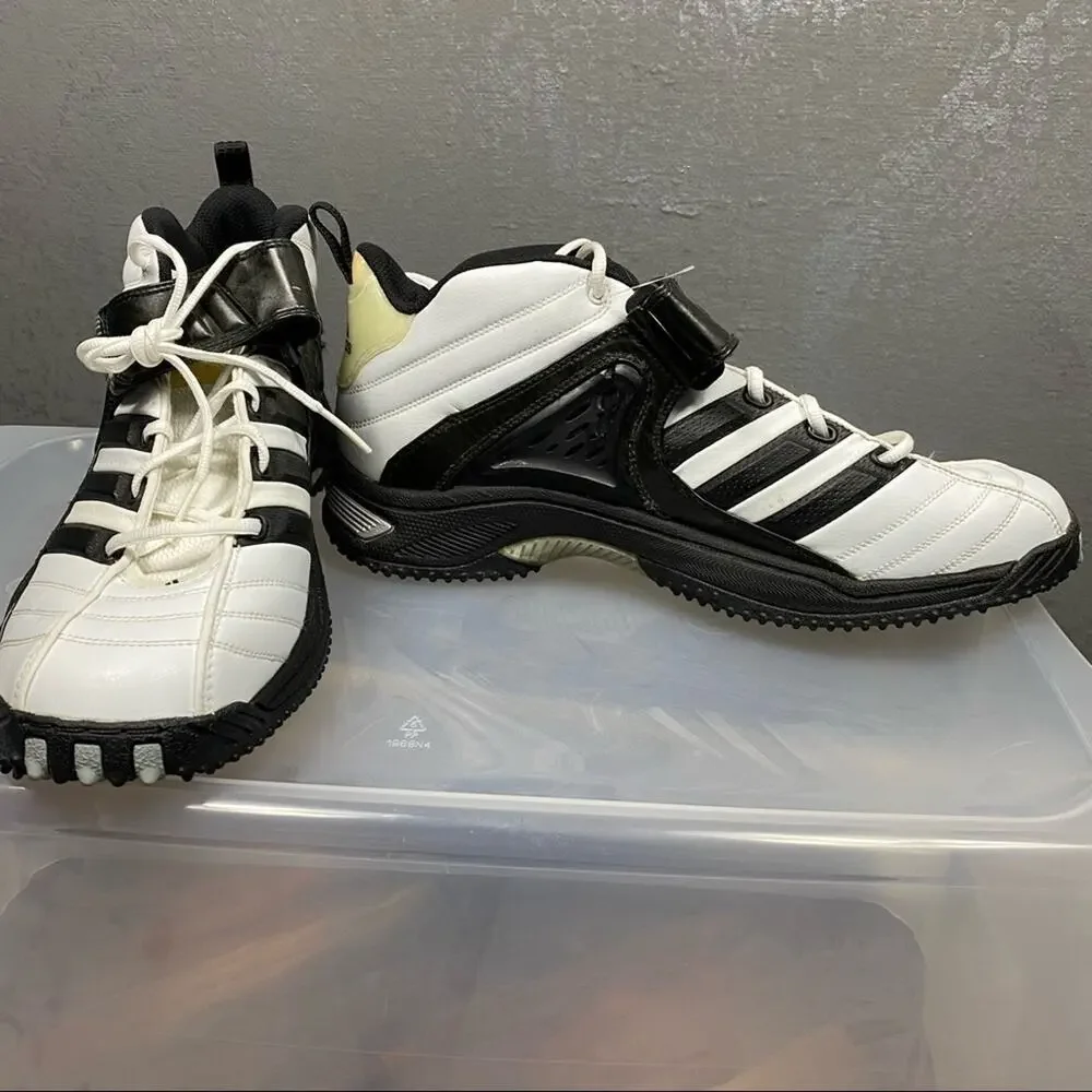 Adidas Intimidate Mid Football Cleats White/Black/Gold Men’s US 15